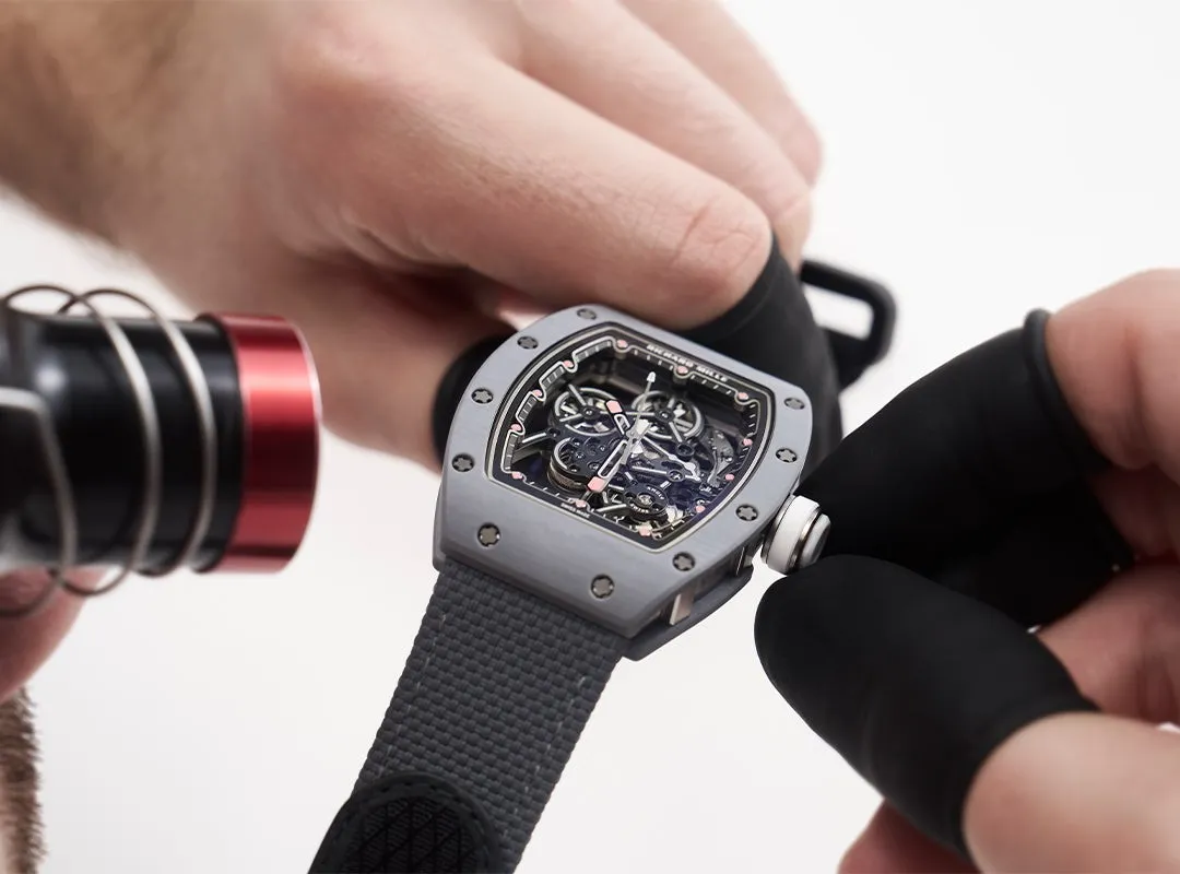 Richard Mille RM055 super clone watch with skeleton movement and lightweight case design