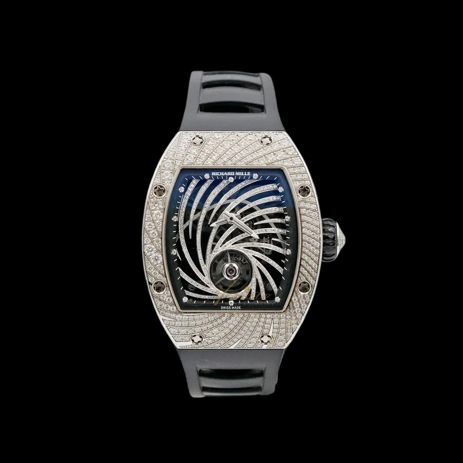 Richard Mille RM 51-02 Diamond Twister tourbillon luxury watch with diamond set case and skeleton movement
